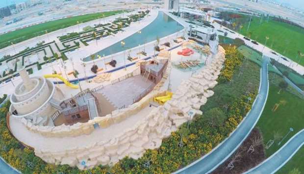 275,000-square-meter Crescent Park opens in Lusail city