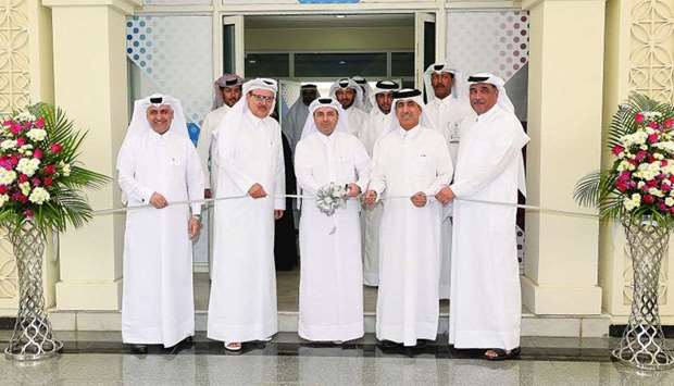 HE the Minister of Education and Higher Education Dr Mohamed Abdul Wahed Ali al-Hammadi, opening the campus as senior officials and dignitaries look on. PICTURE: Shaji Kayamkulam