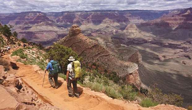 TOUGH: Hot and hard: Hiking the Grand Canyon on foot is no walk in the park.