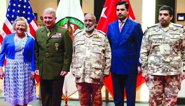 HE the Chief of Staff of the Qatari Armed Forces, Lieutenant General (Pilot) Ghanem bin Shaheen al-Ghanem, has represented Qatar in the ceremony held in Tampa, Florida by the US Central Command for the Middle-East on the occasion of General Frank Mckenzie's assumption of command and the retirement of the US Central Command's commander General Joseph Votel. The ceremony was attended by Qatar's ambassador to the US Sheikh Meshal bin Hamad al-Thani, and military attache at the embassy in Washington Colonel Nawaf bin Mubarak al-Thani.