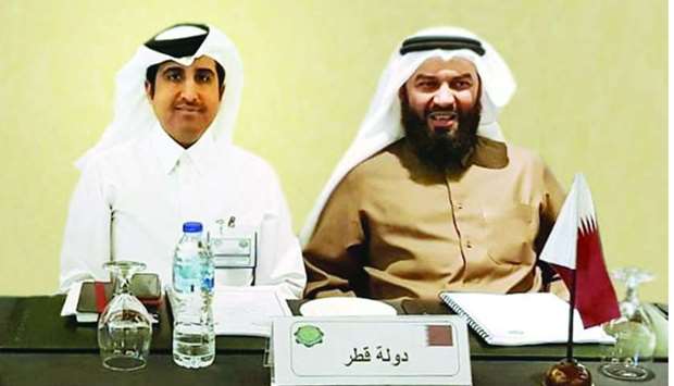 Qatar Chamber director-general Saleh Hamad al-Sharqi and board member Mohamed Jawhar al-Mohamed.