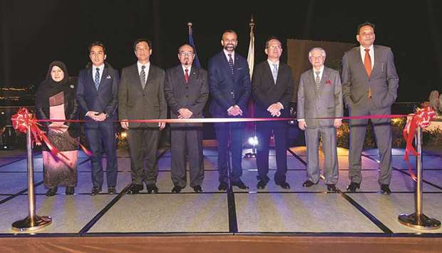 Officials and dignitaries at the opening of the Asean Food Week.