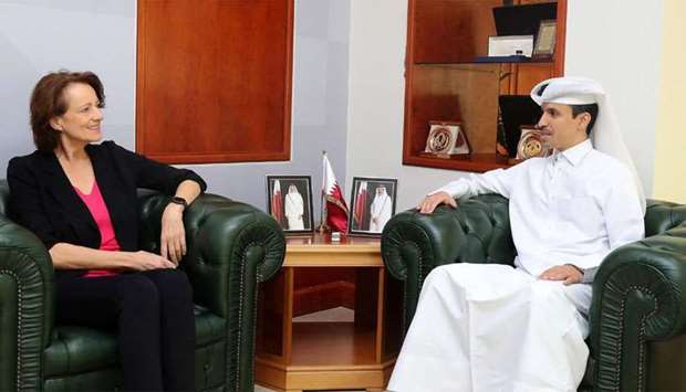 Secretary General of the Qatar Olympic Committee (QOC) met with Chairwoman of the Sports Committee in Bundestag