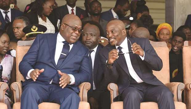 A recent photo shows Democratic Republic of Congou2019s former President Joseph Kabila sitting next to his successor Felix Tshisekedi.