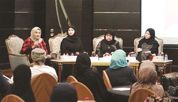 Participants of the forum discussing a topic.