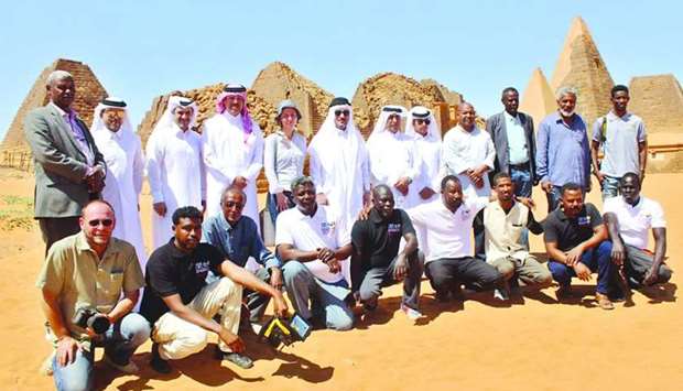 The Qatari delegation at Al Barjawi region in Sudan.