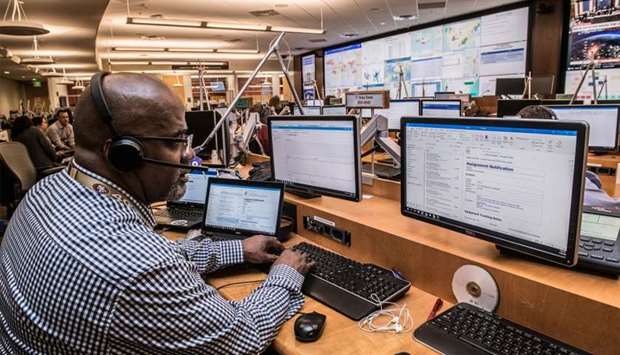 Centers for Disease Control and Prevention (CDC) staff support the COVID-19 (novel coronavirus) response in the CDCu2019s Emergency Operations Center in Atlanta