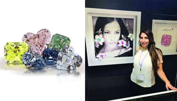 Shelley & Co showcased rare and colour diamonds at the recently-concluded DJWE 2020. (right) Shelley