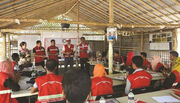 Another training session organised by QRCS in Bangladesh.