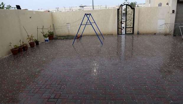 Reports of hail came in from a number of places on Wednesday. PICTURE: Shaji Kayamkulam