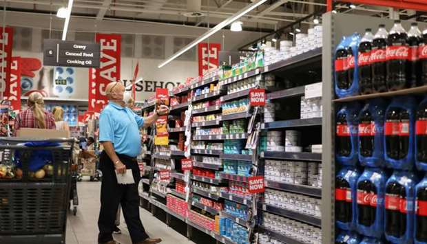 A shopper is seen at a Pick n Pay store, ahead of a nationwide lockdown for 21 days to try to contain the coronavirus disease (COVID-19) outbreak, in Johannesburg