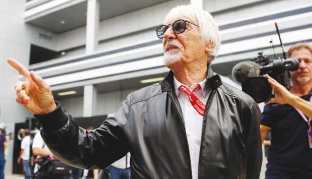 The 89-year-old former Formula One supremo Bernie Ecclestone. (Reuters)