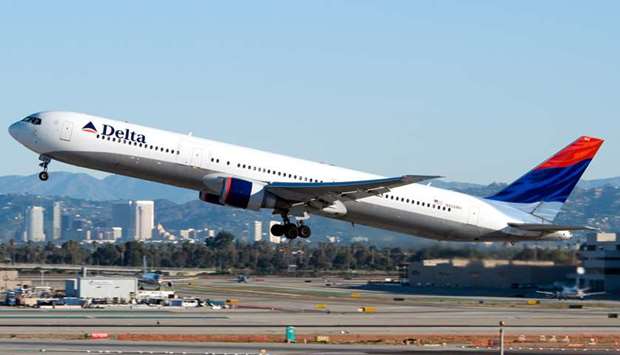 In a desperate bid to preserve some revenues and keep global supply chains operating, US Delta Air Lines (pictured) and Air New Zealand joined a list of carriers that have turned passenger planes into cargo-only transporters.