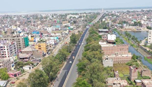 The normally busy National Highway 30 near Gaighat in Patna, Bihar, wears a deserted look on Day 5 of the 21-day countrywide lockdown yesterday.