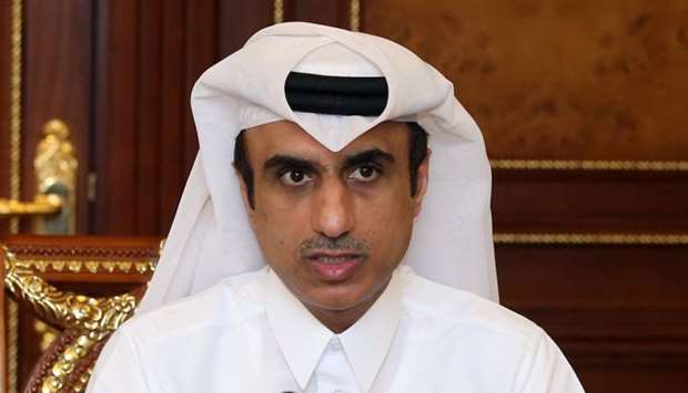 Mohamed Hassan al-Obaidly addressing the press conference. PICTURE: Jayaram