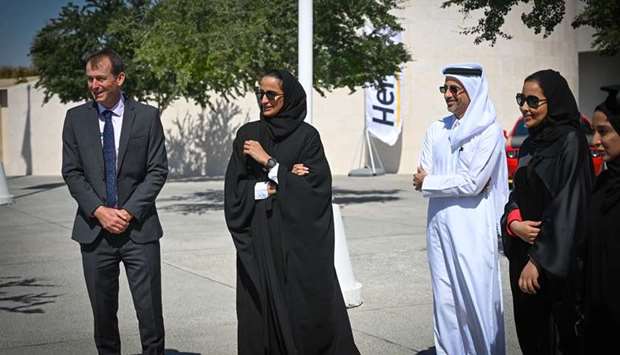 HE Sheikha Hind bint Hamad al-Thani at the official opening of the Education City Golf Club.
