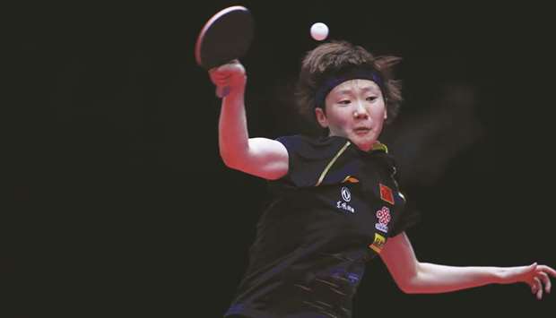 Defending champion Wang Manyu