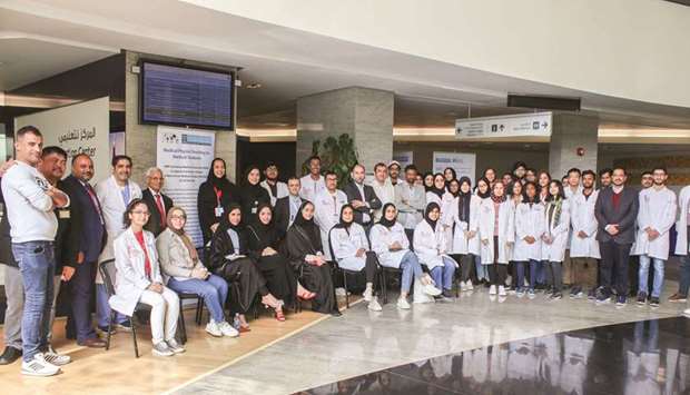 Some of the participants of the training session for medical students.