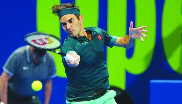 Federer was welcomed to the centre court of the Khalifa International Tennis and Squash Complex with a rapturous applause from the restricted but maximum possible crowd