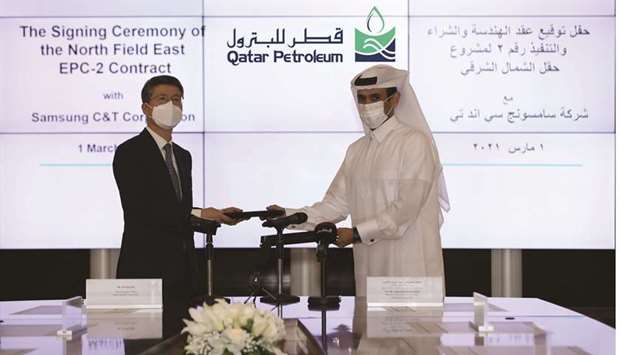 The EPC contract was signed today by HE  Saad Sherida Al-Kaabi, the Minister of State for Energy Affairs, the President and CEO of Qatar Petroleum, and  Oh Se-chul, the President and CEO of Samsung C&T, during a special ceremony at Qatar Petroleum Headquarters