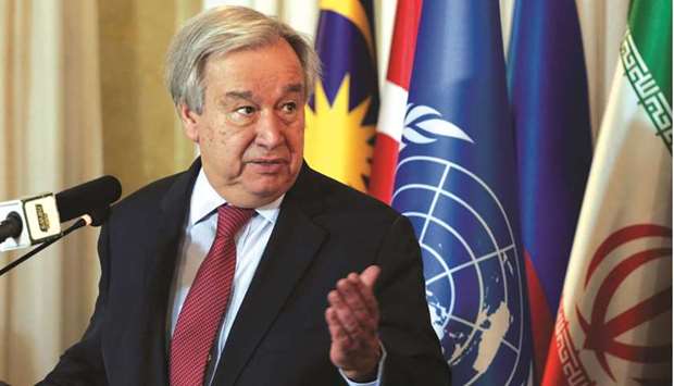 Guterres: Famine and hunger are ... now largely man-made u2013 and I use the term deliberately.
