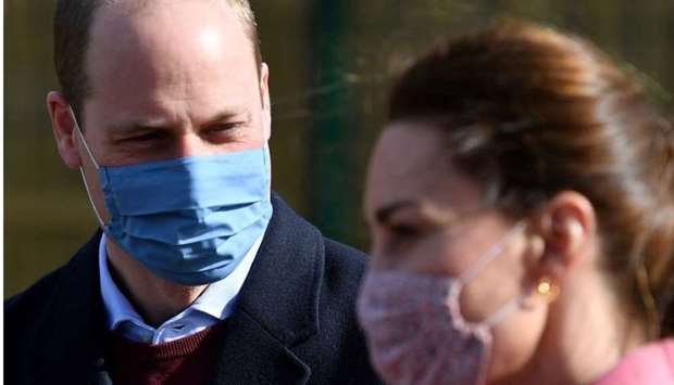 Britain's Prince William and Catherine, Duchess of Cambridge visit the School 21 following its re-opening after the easing of coronavirus disease lockdown restrictions in east London, Britain yesterday