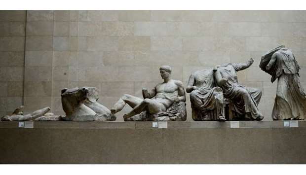 The Parthenon Marbles, a collection of stone objects, inscriptions and sculptures, also known as the Elgin Marbles, are displayed at the British Museum in London October 16, 2014. Reuters