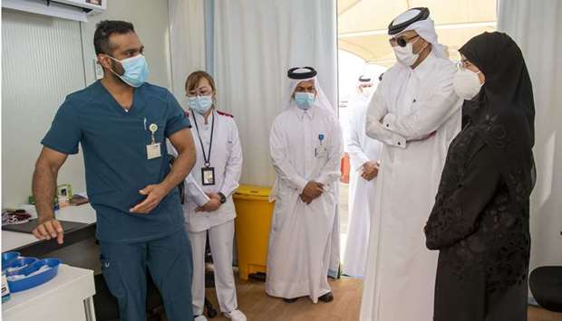 The drive-through centre is part of Qatar's strategy to upscale its National Covid-19 Vaccination Programme.