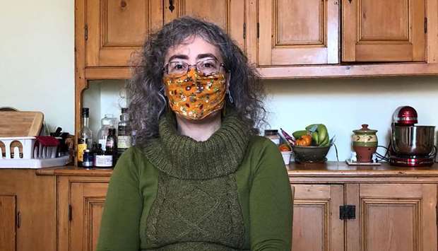 Violaine Cousineau, 47, who suffers from long-term effects of Covid-19