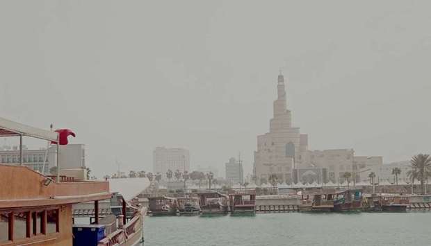 Dusty conditions in Doha on Friday. PICTURES: Thajudheen and Shaji Kayamkulam
