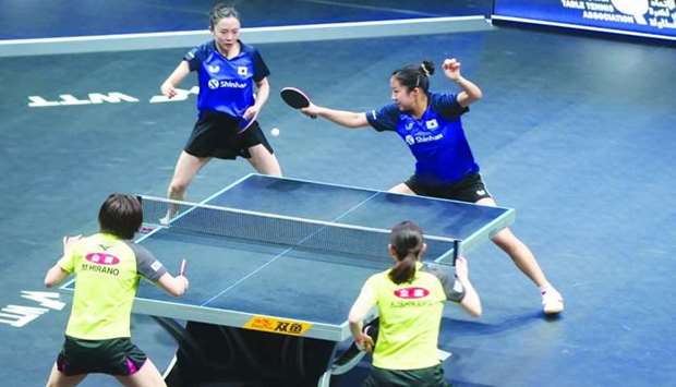 In the womenu2019s doubles final, South Korea's Jeon Jihee and Shin Yubin stunned Japanese top seeds Kasumi Ishikawa and Miu Hirano