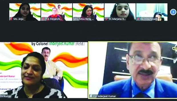 Colonel (Retired) Inderjeet Kumar urged students to stay focused and overcome all challenges with resilience and determination