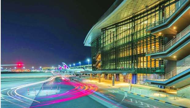 A view of the Hamad International Airport in Doha.