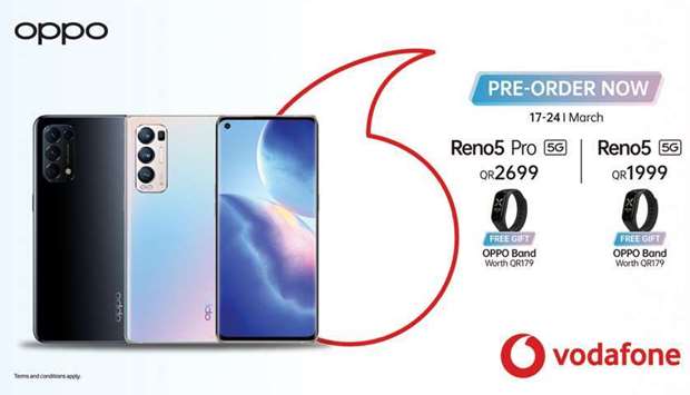 Vodafone launches Oppo Reno5 Series with pre-order offerrnrn