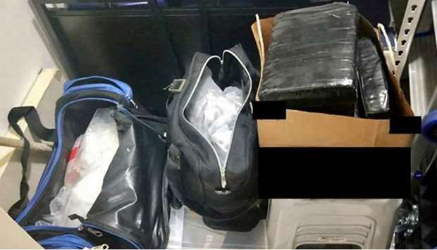 Illicit drugs are seized from a storeroom in Singapore