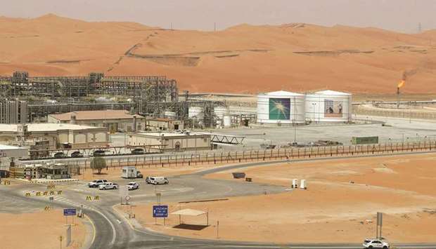 A general view of the production facility at Saudi Aramcou2019s Shaybah oilfield in the Empty Quarter (file). The worldu2019s biggest oil company has taken on more debt in the past 12 months to keep up the dividend in the face of dwindling cash flow, though its gearing remains below that of firms such as Royal Dutch Shell.