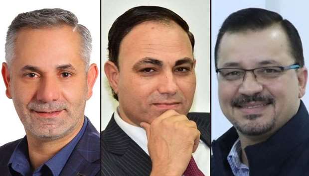 Dr Rami Abu Shehab (L), Dr Mahrous Mohamed (M), Dr Loui Khalil (R)