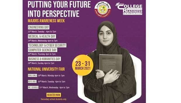 Qatar University, College of the North Atlantic u2013 Qatar, along with 20 international universities and academic institutions, will take part in the event, the ministry has said in a statement.