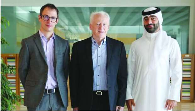 Dr Tareq al-Ansari, Professor Gordon McKay and Dr Hamish Mackey
