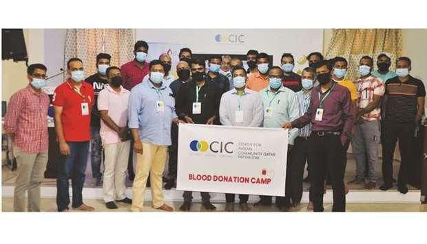 The Center for Indian Community (CIC) Rayyan zone, in co-operation with Hamad Medical Corporation, conducted a blood donation camp on its premises in Ain Khalid recently.