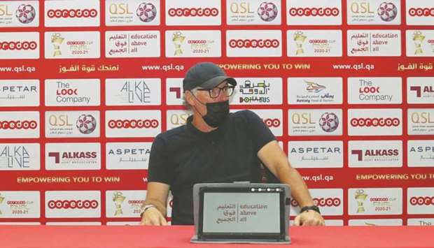Al Rayyan coach Laurent Blanc.