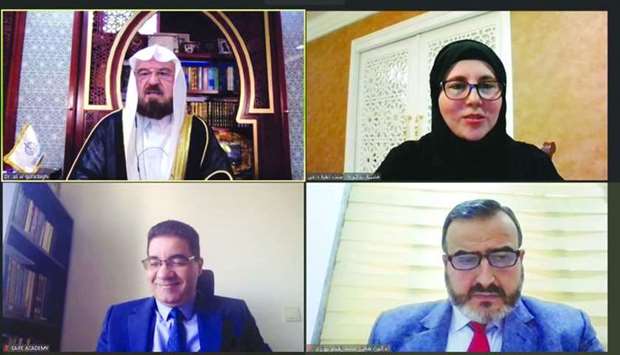 Participants of QICCA's 'Islamic Week' webinar held Sunday