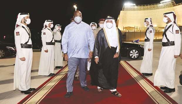 DR Congo president leaves Doha