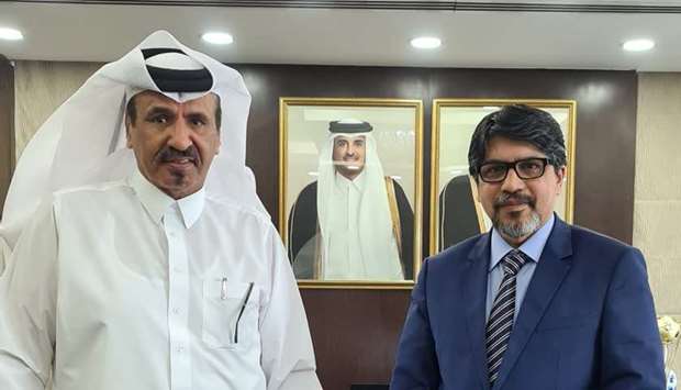 Ambassador Jashim Uddin and Qatar Chamber first vice chairman Mohamed bin Towar al-Kuwari.