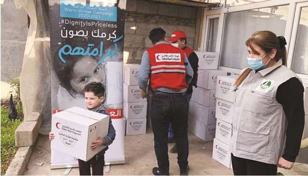 QRCS distributes winter kits to beneficiaries in Iraq.rnrn