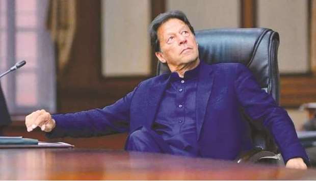 CHALLENGE: Prime Minister Imran Khan has thrown down the gauntlet to the opposition to seek a fresh vote of confidence from the parliament.