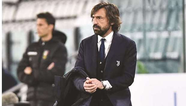 Juventus coach Andrea Pirlo is under pressure as the team chase their 10th straight Serie A crown.