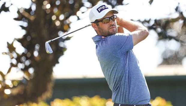 Corey Conners of Canada plays a shot at the Arnold Palmer Invitational Presented by MasterCard at the Bay Hill Club and Lodge in Orlando, Florida.