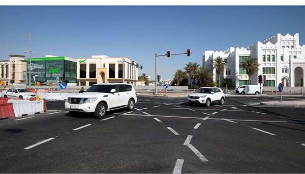 By this opening, commuters from Jaber Bin Hayyan Street and Al Hurriya Street can reach D-Ring Road towards north on left, or towards Al Matar Street on right, Ashghal said in a press release.
