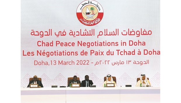 Dignitaries at the Chadian peace talks on Sunday. PICTURE: Thajudheen